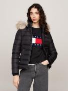 NU 20% KORTING: Tommy Jeans Curve Gewatteerde jas TJW BASIC HOODED DOW...