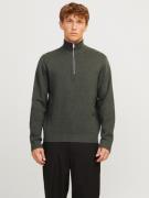 Jack & Jones Schipperstrui JPRBLAMILANO STITCH KNIT HALF ZIP SN