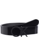 NU 20% KORTING: Calvin Klein Leren riem CK LOGO BELT 3.0_SHINY