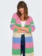 NU 20% KORTING: ONLY CARMAKOMA Vest CARATIJA L/S STRIPE CARDIGAN KNT