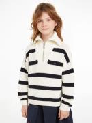 Tommy Hilfiger Schipperstrui STRIPE HALF ZIP SWEATER Kinderen tot 16 j...