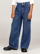 NU 20% KORTING: Tommy Hilfiger Wijde jeans MABEL PLEATS MID BLUE WASH