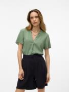 NU 20% KORTING: Vero Moda Shirt VMMYMILO SS V-NECK TOP WVN GA