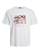 Jack & Jones T-shirt JORARUBA AOPBRANDING TEE SS CREW NECK LN