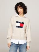 TOMMY JEANS Gebreide trui TJW MELANGE FLAG SWEATER EXT