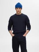 SELECTED HOMME Gebreide trui SLHROSS LS KNIT STRUCTURE CREW NECK NOOS