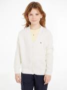 NU 20% KORTING: Tommy Hilfiger Vest MIX TEXTURED CARDIGAN Kinderen tot...