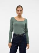 NU 20% KORTING: Vero Moda Shirt met lange mouwen VMLULU LS U-NECK TOP ...