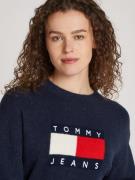 NU 20% KORTING: Tommy Jeans Curve Gebreide trui TJW MELANGE FLAG SWEAT...