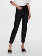 Only Imitatieleren broek ONLEMILY HW ST ANK FAUX LEATHER PNT NOOS