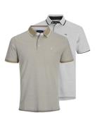 Jack & Jones Poloshirt JJEPAULOS POLO SS 2PK MP NOOS (set, 2-delig)