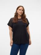 Vero Moda Curve Kanten shirt VMCANNE SS O-NECK LACE TOP JRS NOOS CUR