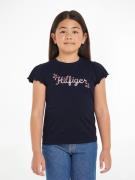 NU 20% KORTING: Tommy Hilfiger Shirt met korte mouwen FLOWER GLITTER R...