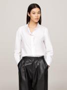 NU 20% KORTING: Tommy Hilfiger Shirtblouse COTTON FRILL RELAXED SHIRT