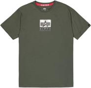 Alpha Industries Shirt met ronde hals Satin Logo T