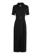 Tommy Hilfiger Polojurk VISC MIX PLEATED POLO DRESS SS