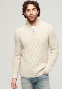 Superdry Gebreide trui Jacob Cable Knit Half Zip