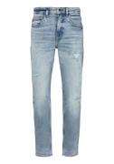 Boss Orange Regular fit jeans TROY BO met leren badge