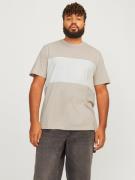 Jack & Jones PlusSize T-shirt JJELEGACY BLOCKING TEE SS O-NECK NOO PLS