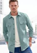 John Devin Overhemd met lange mouwen Coole overshirt van pure katoen, ...