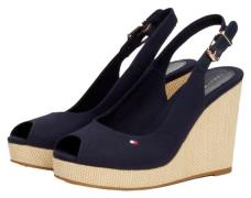 Tommy Hilfiger Sleehaksandaaltjes ICONIC ELENA SLING BACK WEDGE zomers...