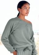 Lascana Sweatshirt Loungeshirt van biologische katoen, loungepak