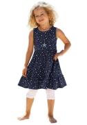 KIDSWORLD Jerseyjurk 2-delig shirtjurk + haarband in schattig sterren-...