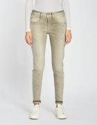 NU 20% KORTING: GANG 5-pocket jeans 94AMELIE van sweatdenim met schuin...