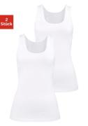 H.I.S Hemd van elastische katoen-kwaliteit, tanktop, onderhemd (Set va...