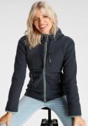 Polarino Fleecejack van sherpa fleece. ademend en verwarmend