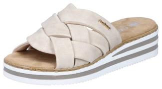 NU 20% KORTING: Rieker Slippers wedge heel, summer shoe, slippers with...