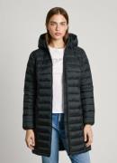 NU 20% KORTING: Pepe Jeans Outdoorjack AMMY LONG met afneembare capuch...