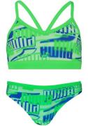 NU 20% KORTING: PUMA Bustierbikini met all-over logoprint (set, 2 stuk...