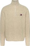 TOMMY JEANS Gebreide trui TJM REG 1/4 ZIP RAGLAN BADGE