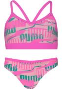 NU 20% KORTING: PUMA Bustierbikini met all-over logoprint (set, 2 stuk...