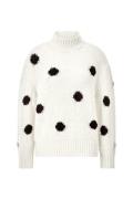 NU 20% KORTING: Rich & Royal Gebreide trui Dotted mock neck