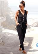 NU 20% KORTING: Lascana Jumpsuit en knoopsluiting aan de voorkant, com...