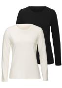 Lascana Shirt met lange mouwen (set, 2-delig)