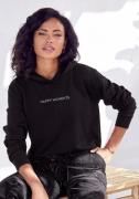 NU 20% KORTING: Lascana Hoodie met subtiele frontprint, loungepak