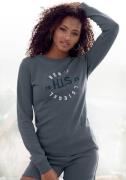 H.I.S Sweatshirt met grote logo-borduurwerk, loungepak