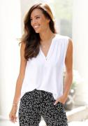 NU 20% KORTING: Lascana Tanktop met zilverkleurige studs-details, loss...