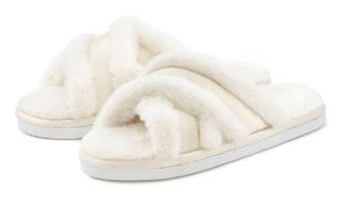 Vivance Pantoffels Pantoffel, Pluche Pantoffels met kruisbandage, pant...