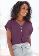 NU 20% KORTING: Lascana Blouse zonder sluiting met modieuze knopen, lu...