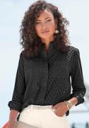 NU 20% KORTING: Lascana Blouse met lange mouwen met gaatjespatroon en ...