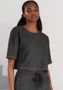 Lascana Shirt met 3/4-mouwen Loungeshirt van zacht breiwerk, loungewea...