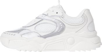 TOMMY JEANS Sneakers met sleehak TJW CHUNKY RUNNER met zilverkleurige ...