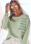 NU 20% KORTING: Buffalo Sweatshirt met statement print, loungepak