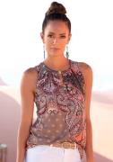 NU 20% KORTING: Lascana Tanktop met paisley-print en decoratieve acces...