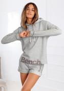 Bench. Hoodie met gestreepte tailleband en glansprint, loungewear, lou...