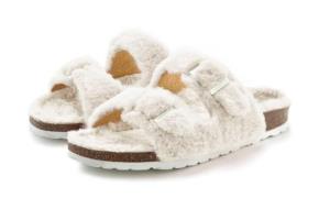 NU 20% KORTING: Vivance Pantoffels Pantoffel, Pluche Pantoffels met kn...